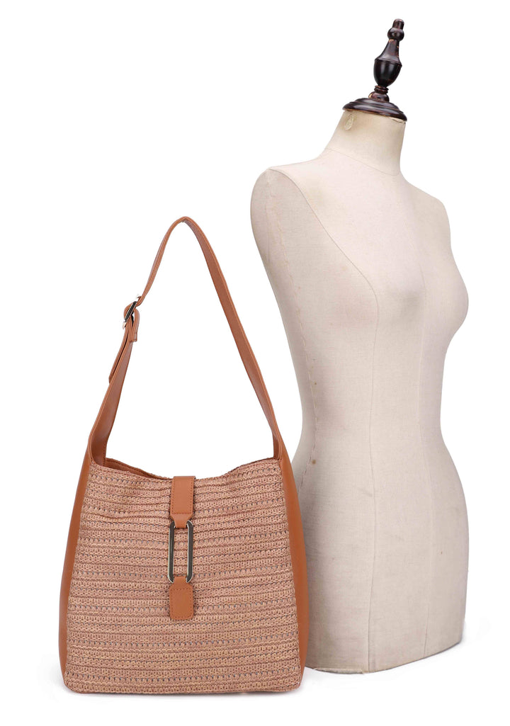 Arla Straw Hobo Tote
