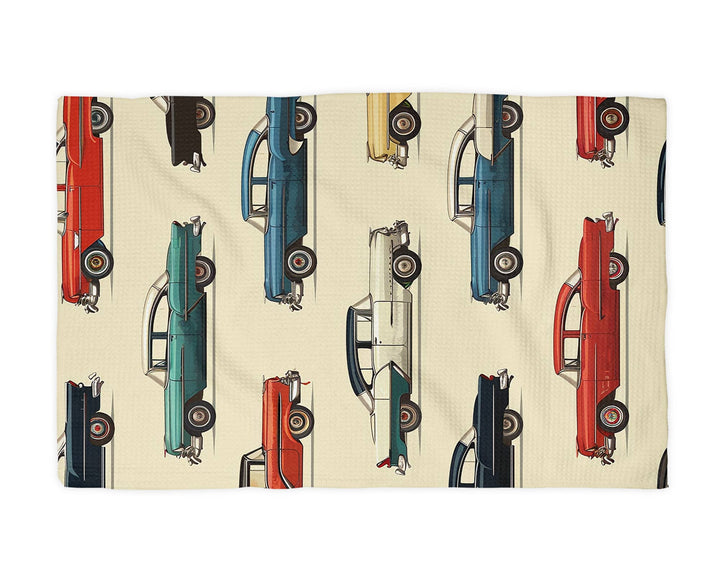 Vintage Car Retro Antique Classic Garage Kitchen Towel