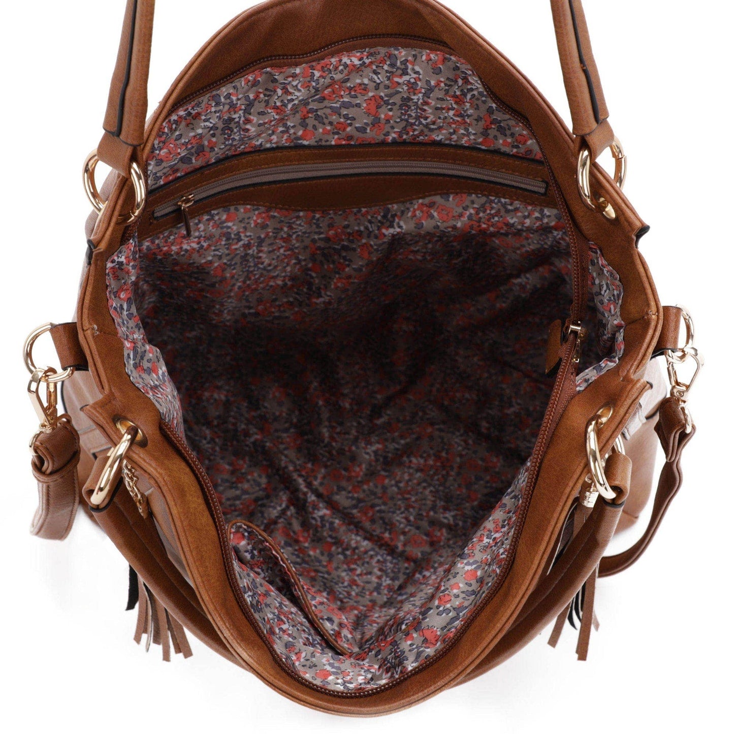 Tonya Ladies Hobo Shoulder Bag Double Zipper