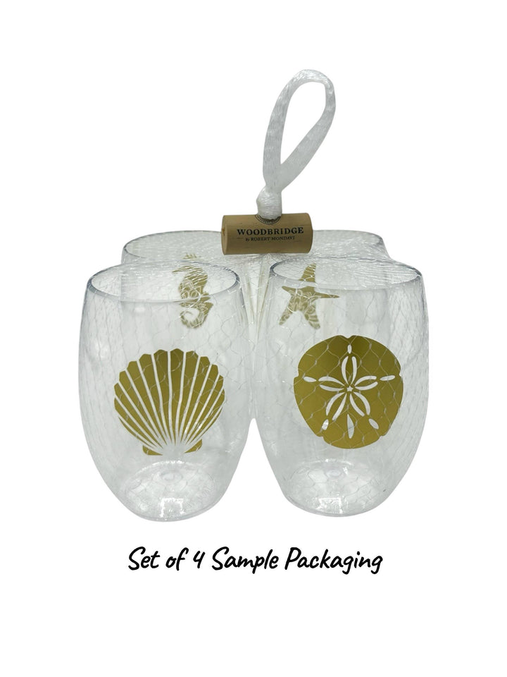 MAHJONG Unbreakable Tritan Plastic Stemless Wine Tumblers