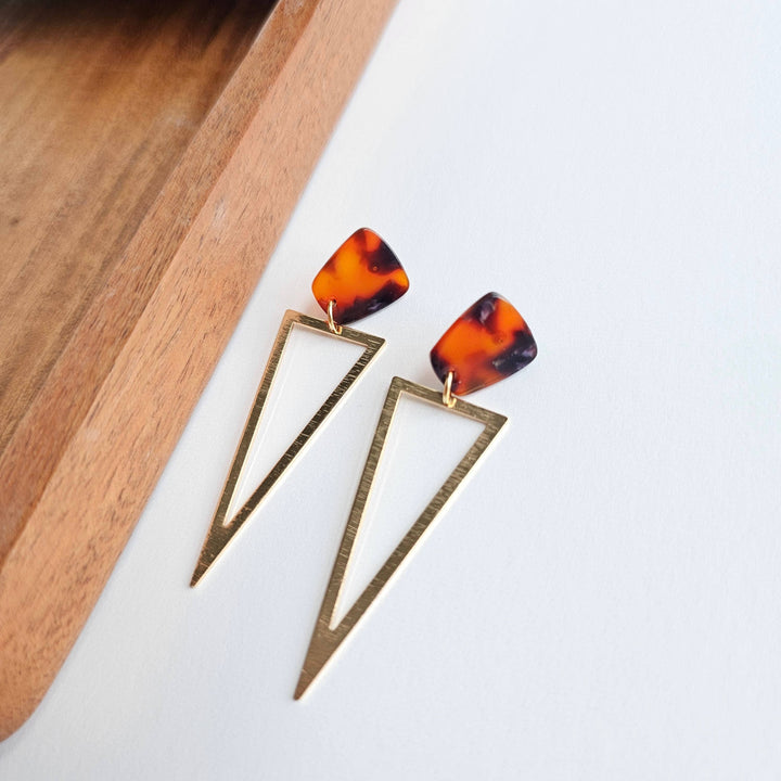 Tinley Earrings - Sedona Tortoise