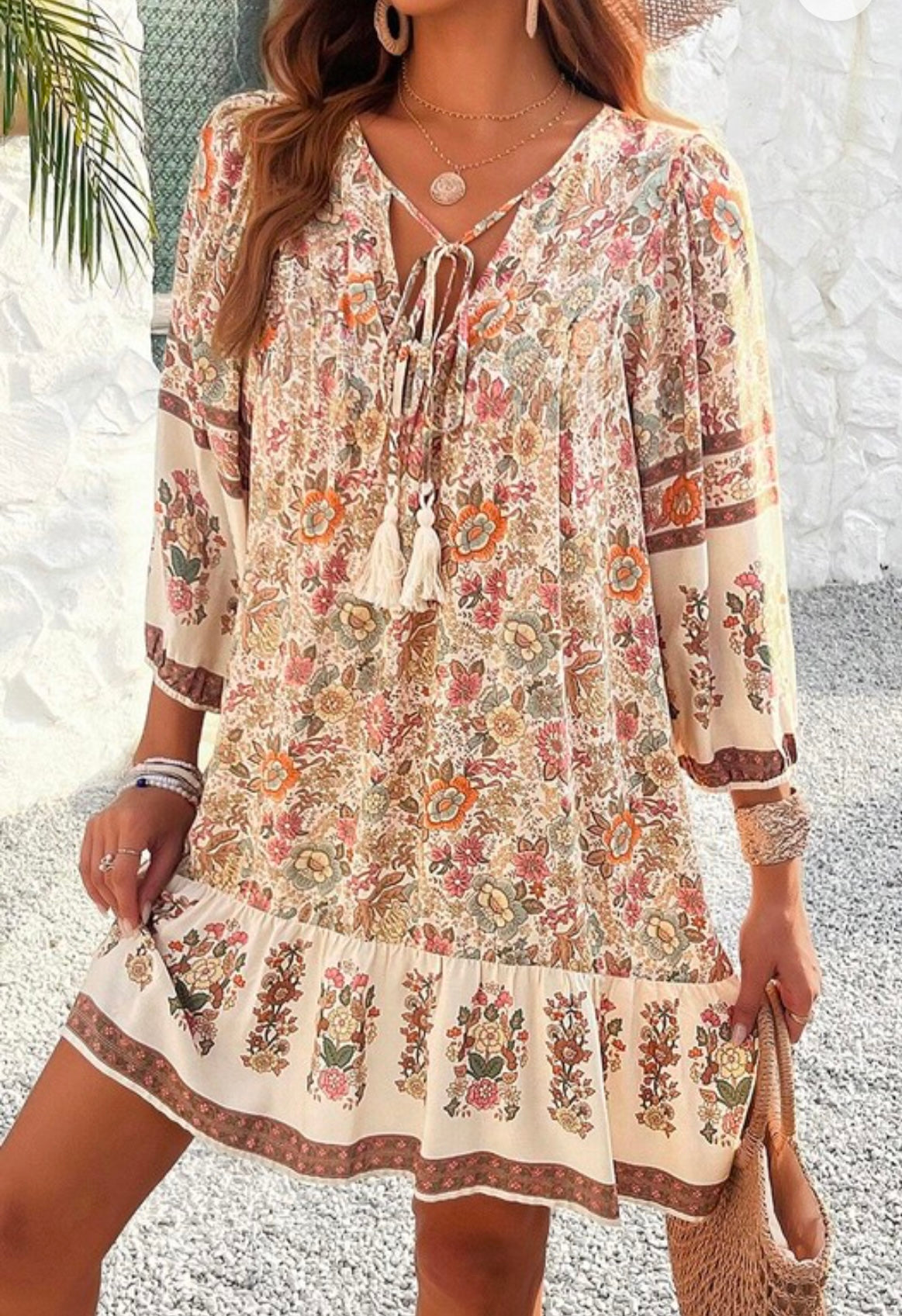 Boho Floral Dress