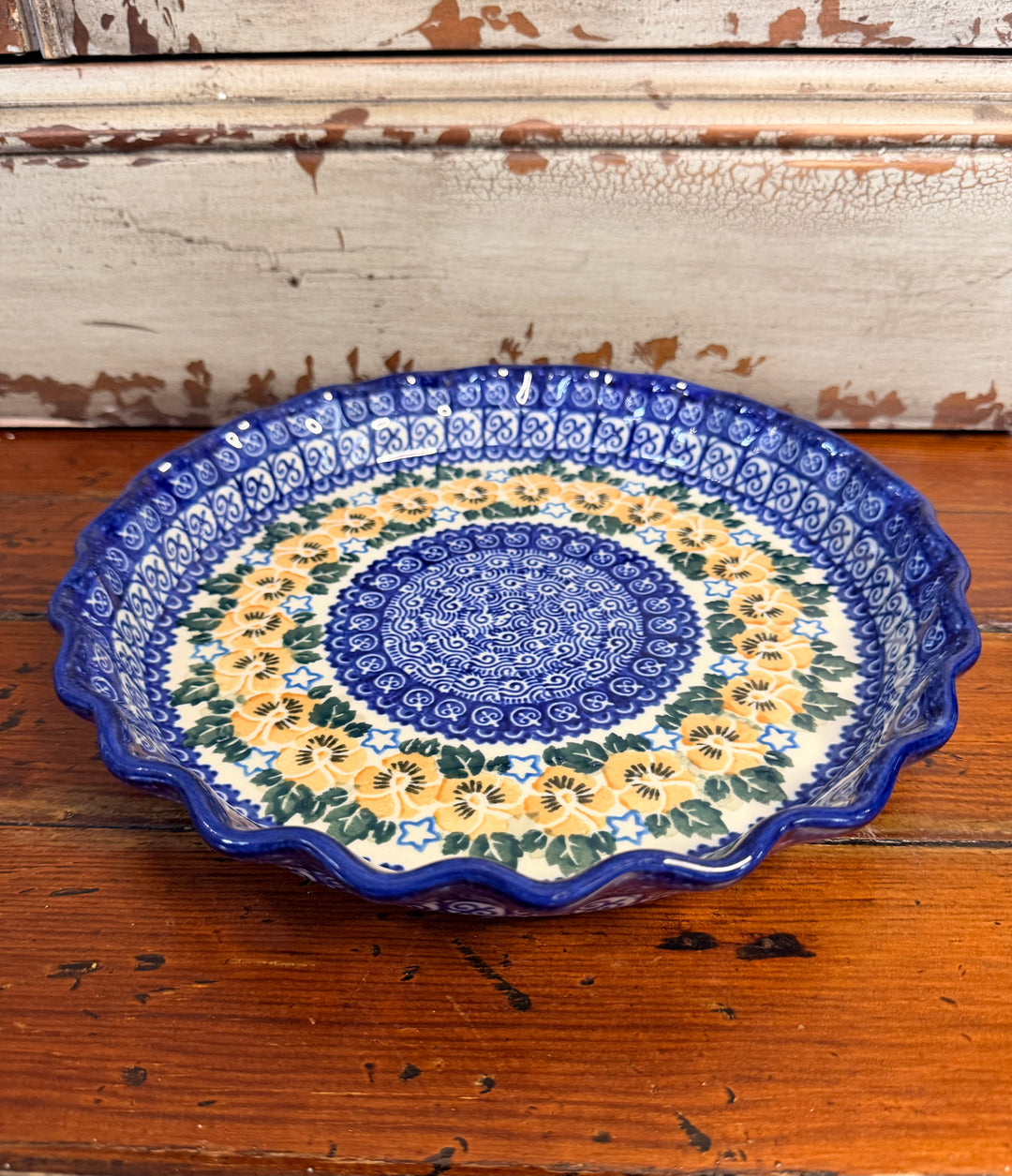 10” Fluted Unikat Pie Dish