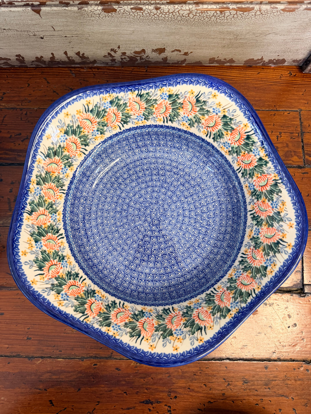 12” Scalloped Unikat Bowl