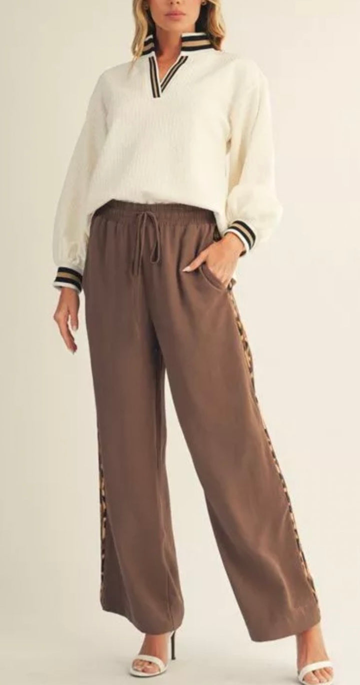 Leopard Striped Pants
