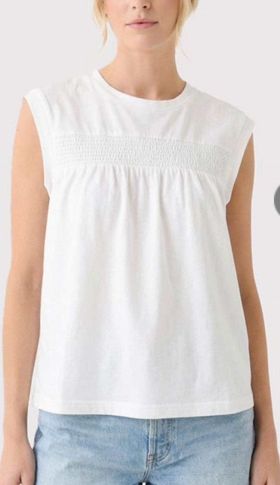 Smocked Jersey Top