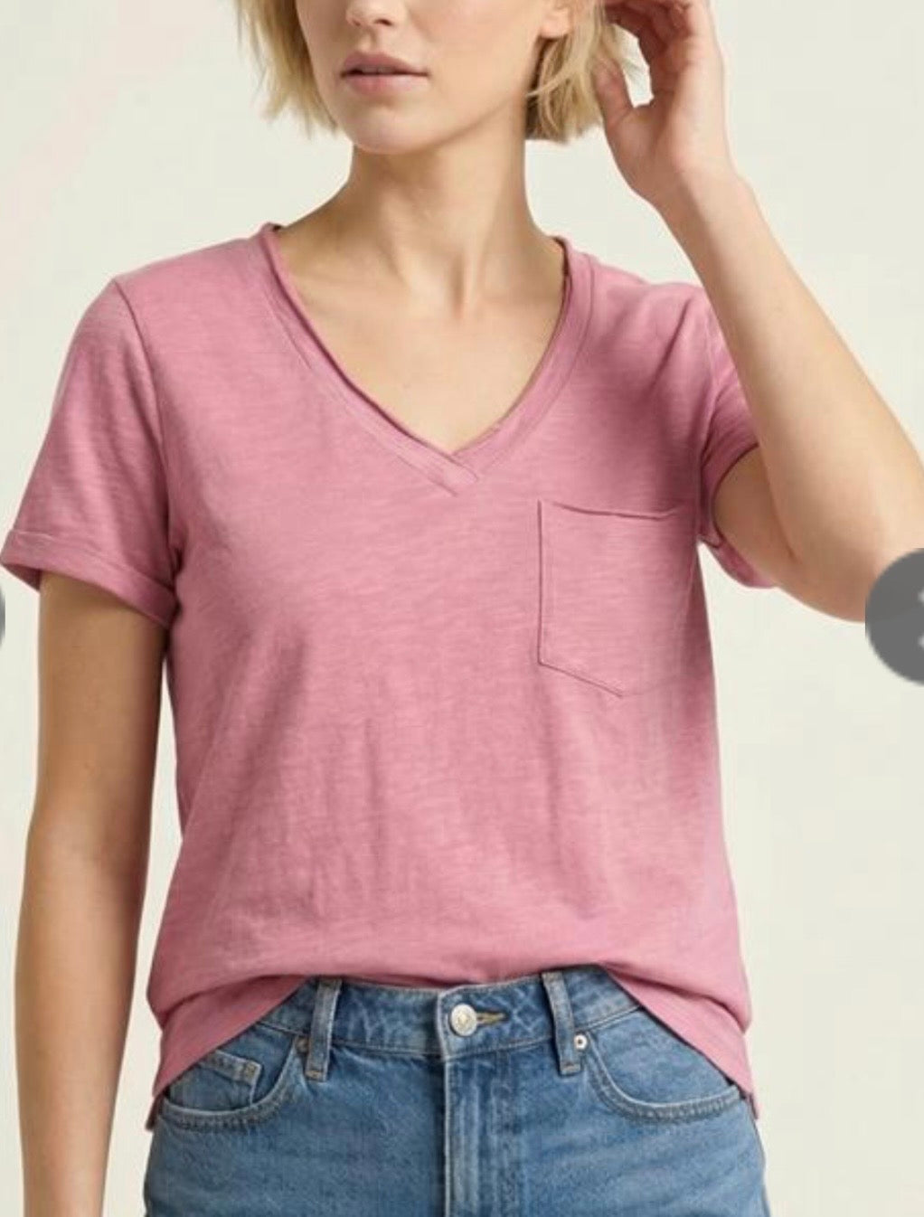 Raw Edge Tee (2 colors)