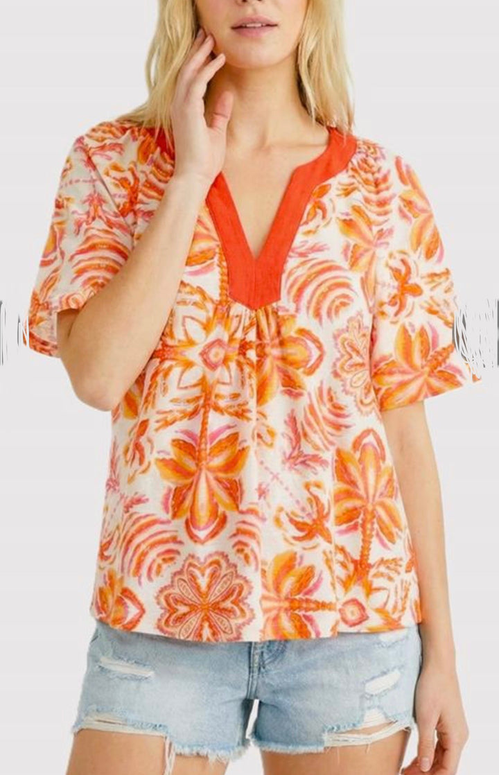 Orange Blossom Blouse