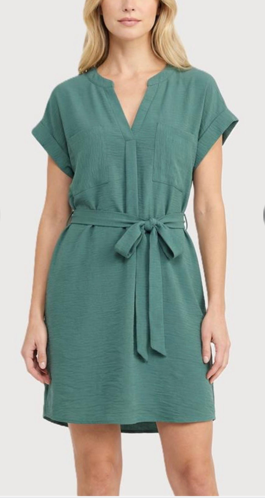 Airflow Split Neck Dress (2 colors)