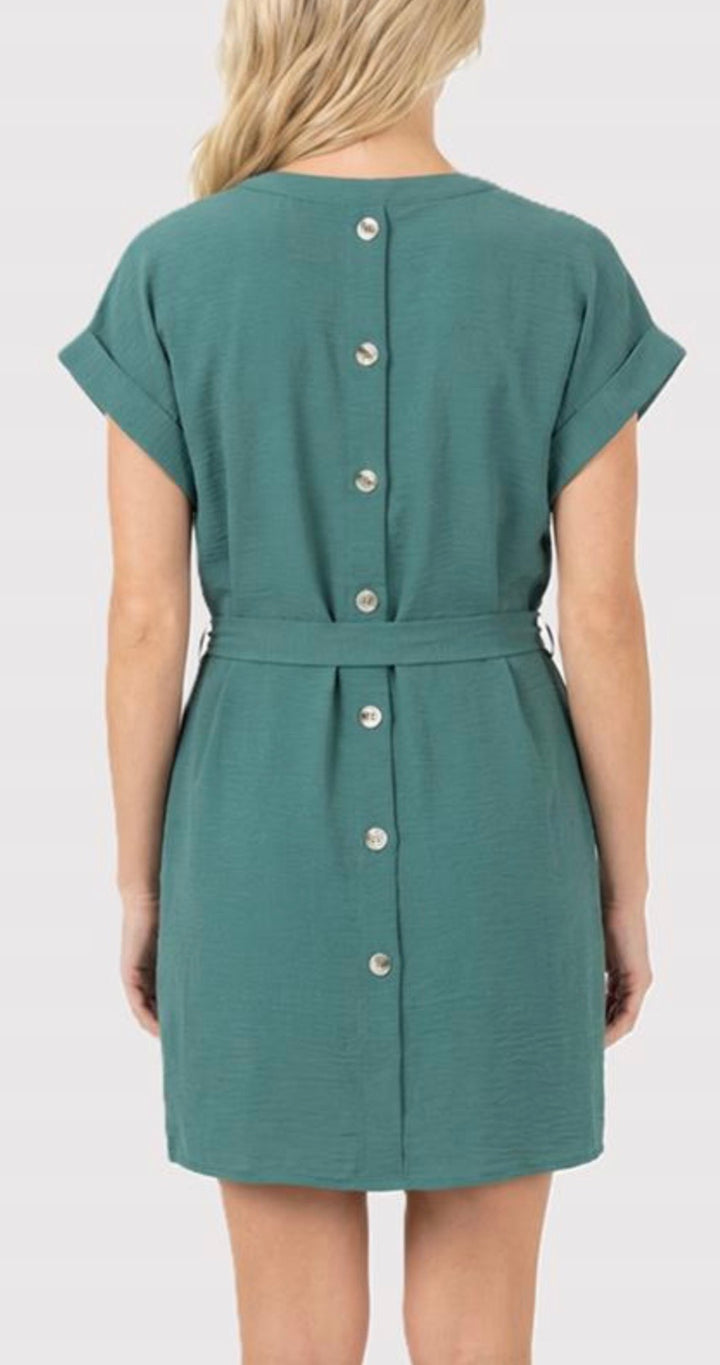 Airflow Split Neck Dress (2 colors)
