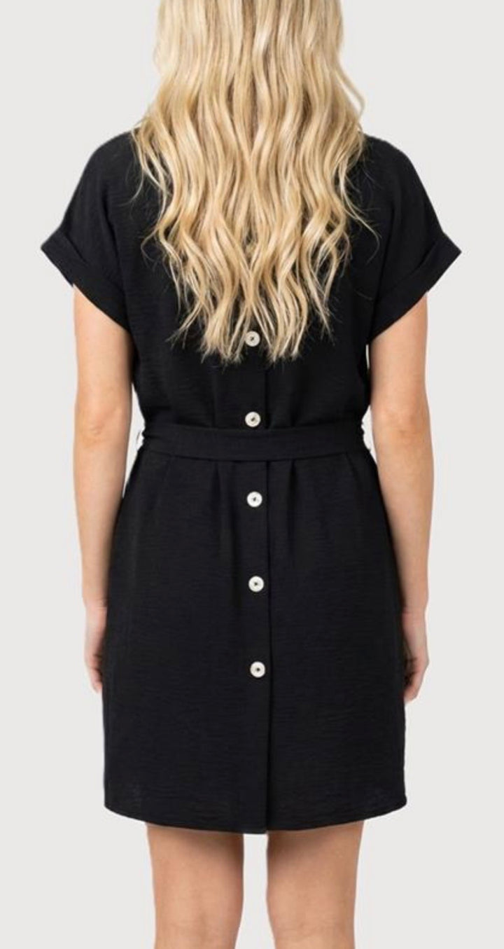 Airflow Split Neck Dress (2 colors)
