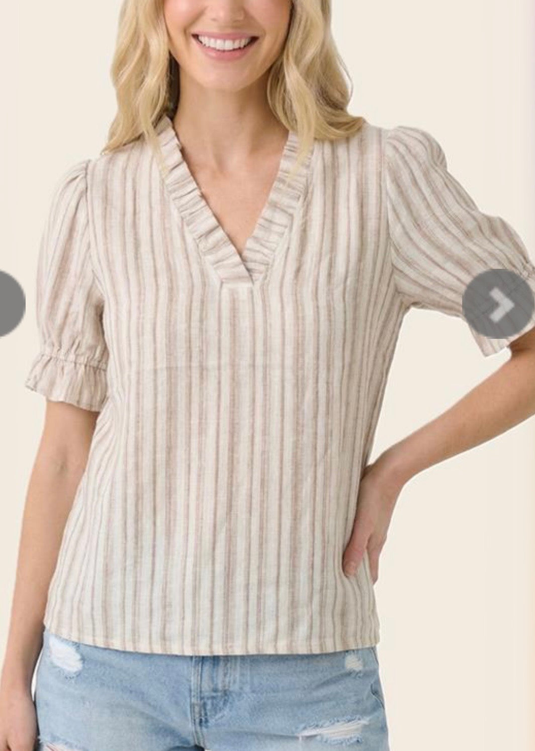 Striped Linen Blouse