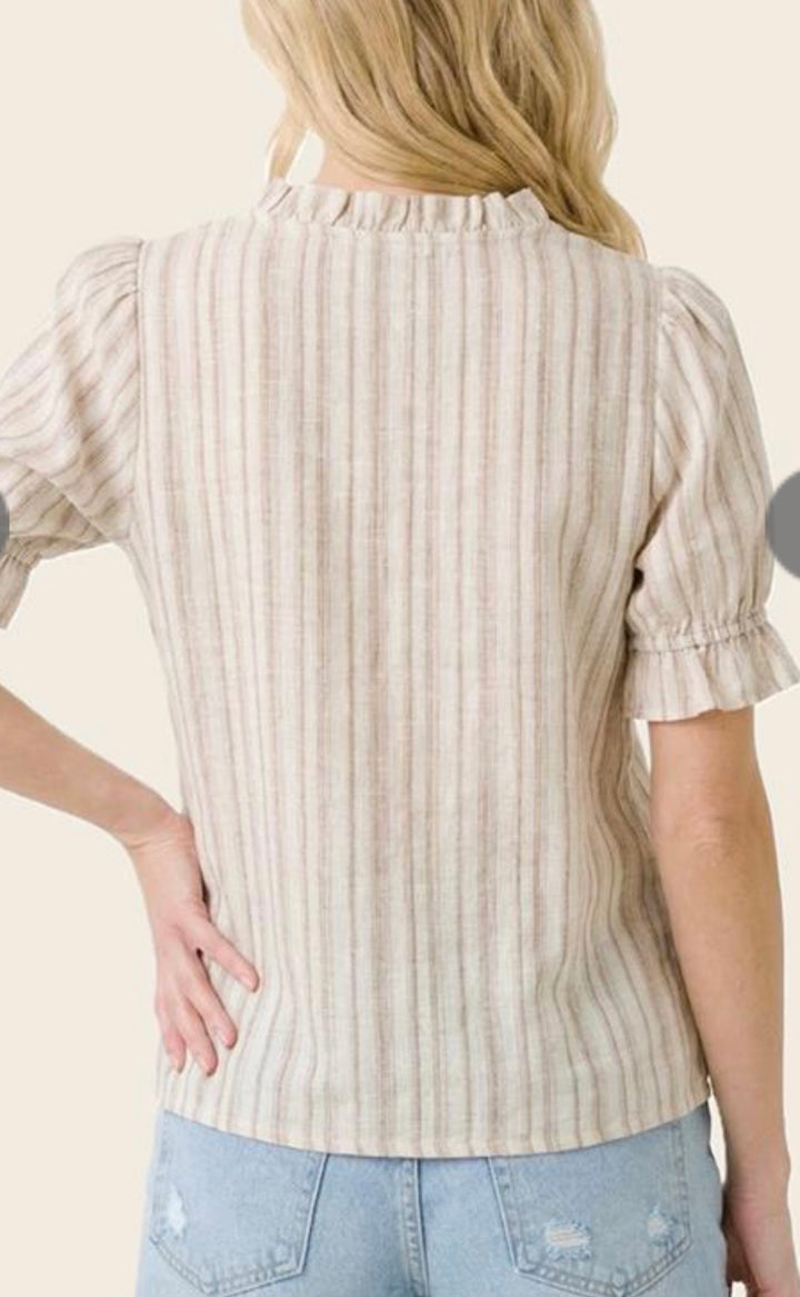 Striped Linen Blouse