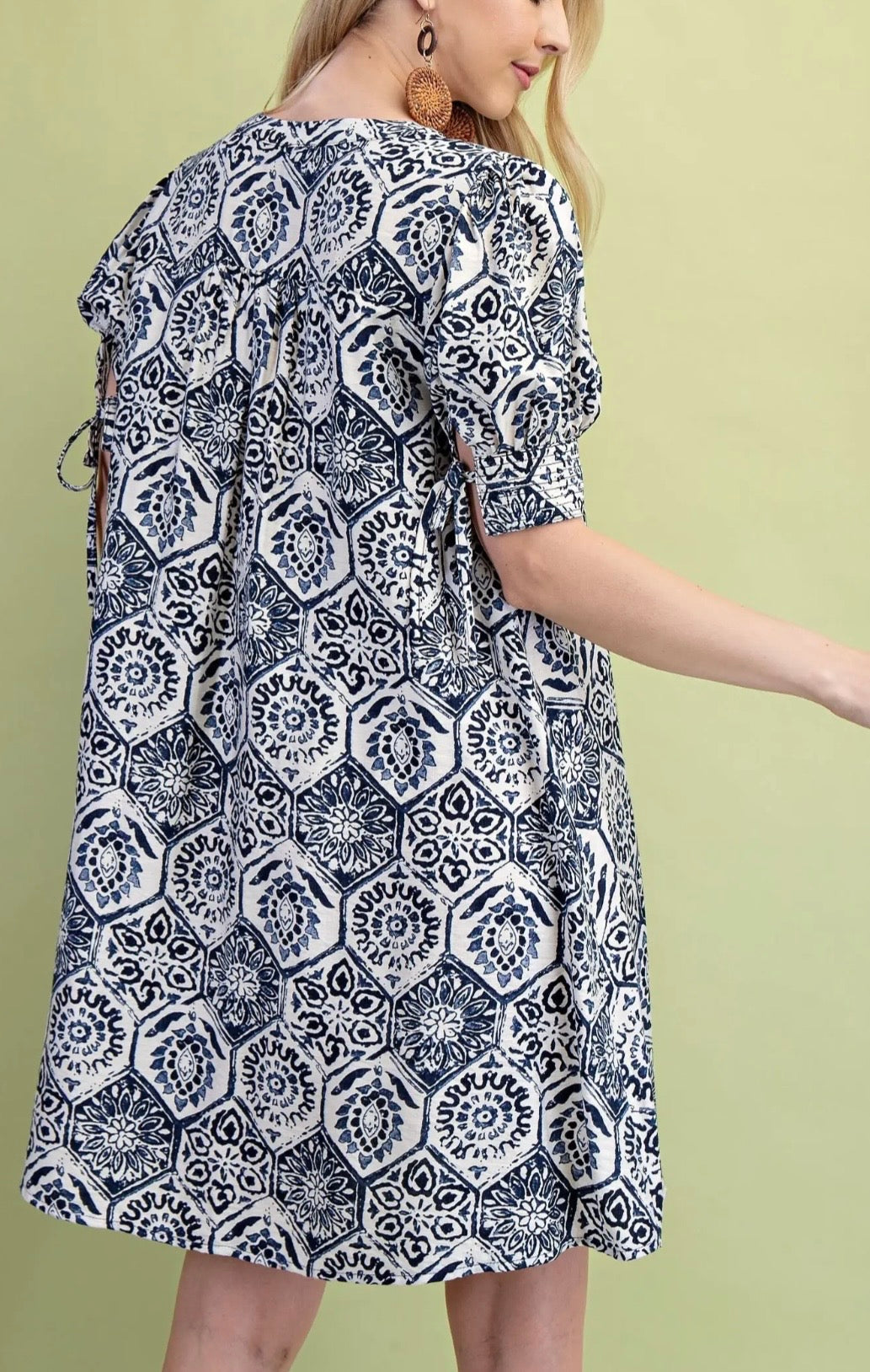 Hexagonal Floral Dress