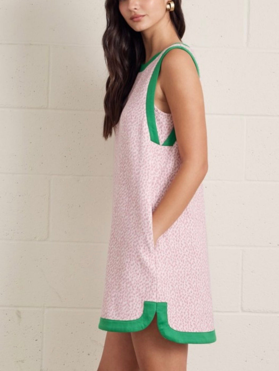 Textured Contrast Dress (2 colors)