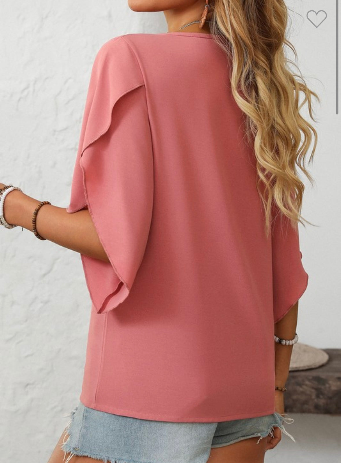 Crossover Neck Blouse (2 colors)