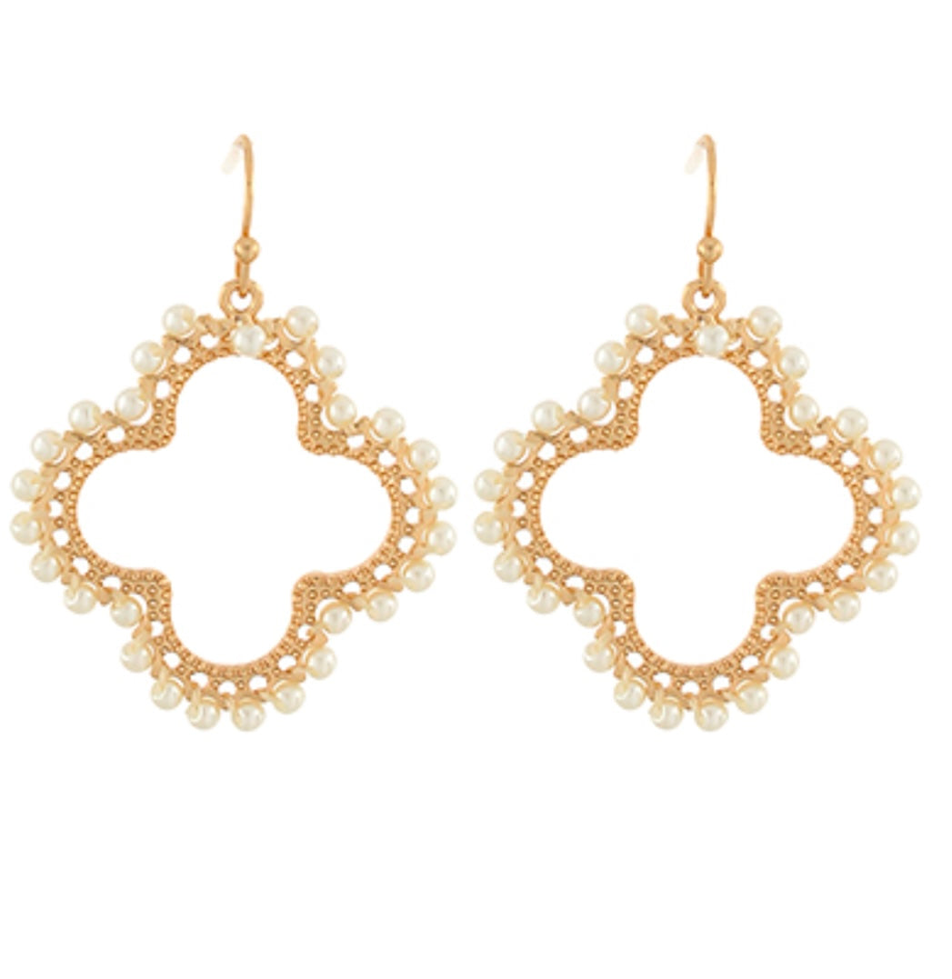 Dotted Clover Earrings