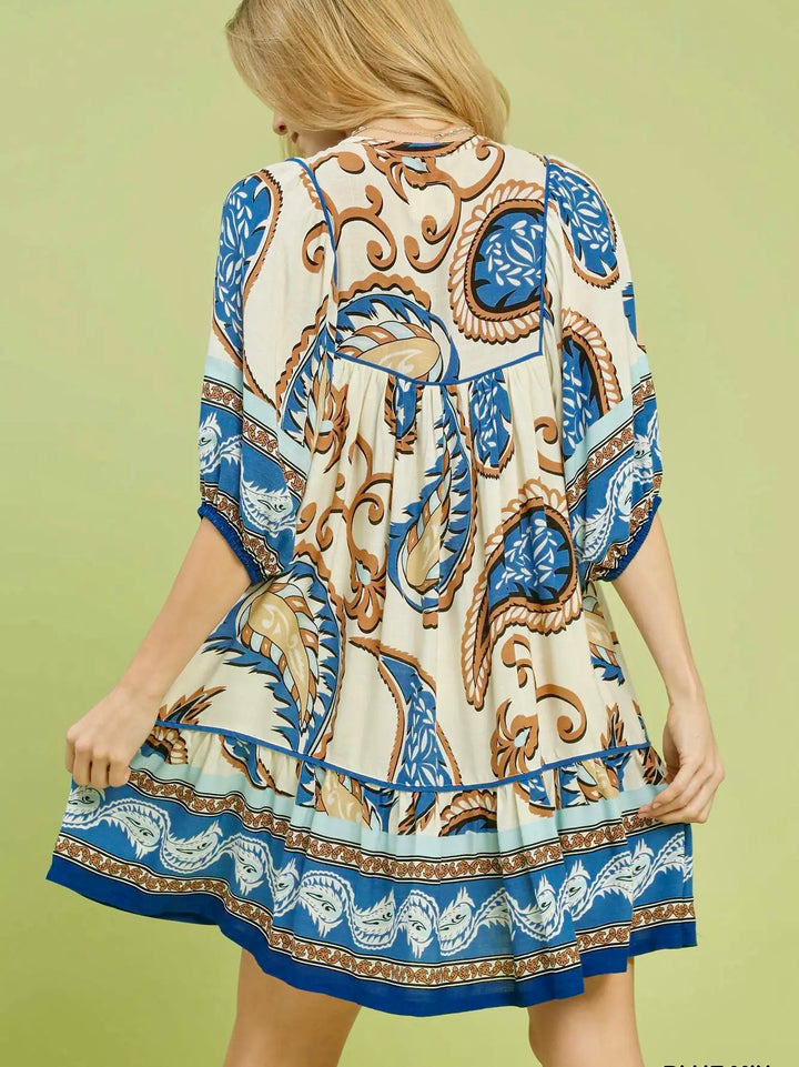 Autumn Paisley Dress
