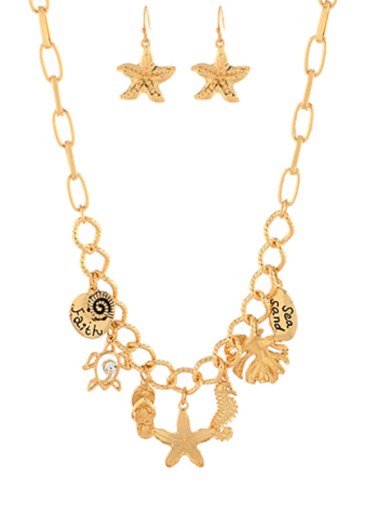 Sea Life Charm Necklace