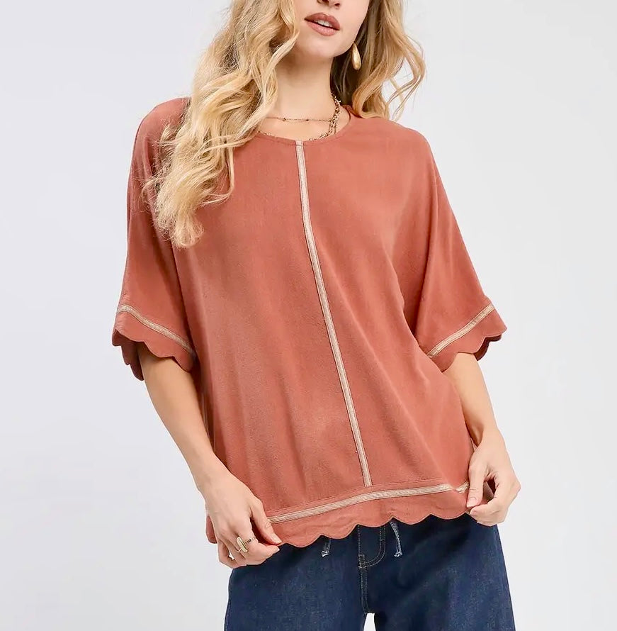 Boxy Linen Blouse (2 colors)