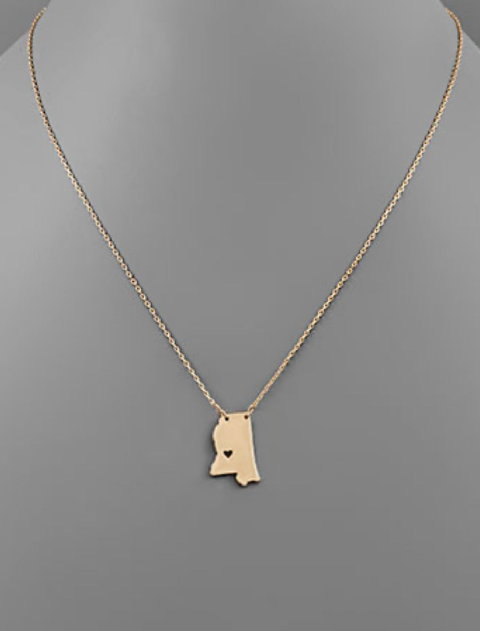 MS Charm Necklace