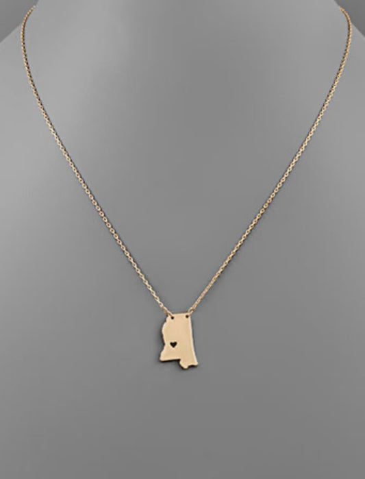 MS Charm Necklace