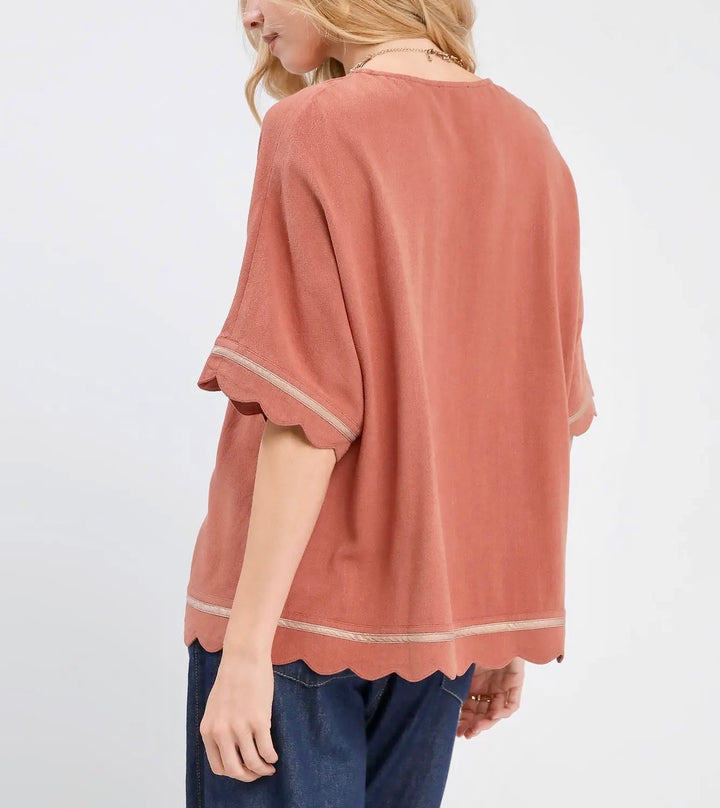 Boxy Linen Blouse (2 colors)