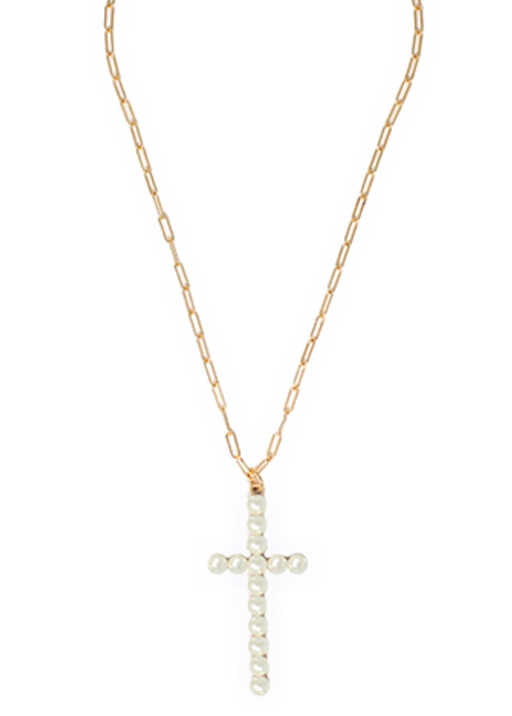 Clip Chain & Cross Necklace