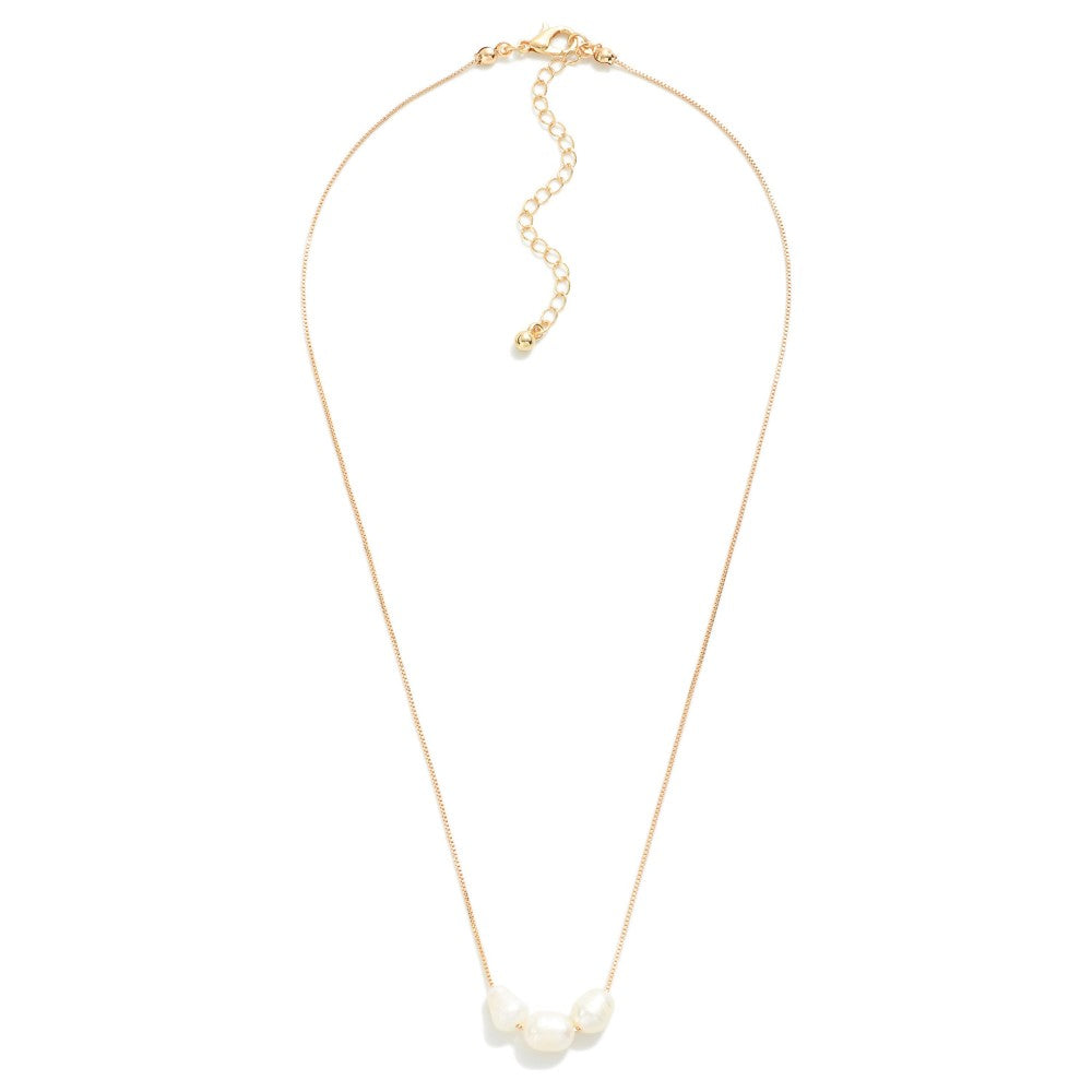 Triple Pearl Necklace