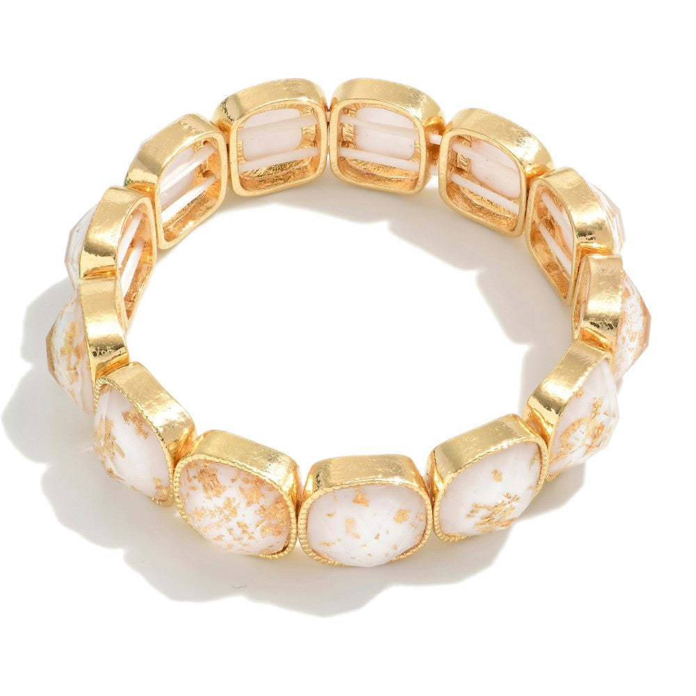 Cushion Cut Stone Bracelet
