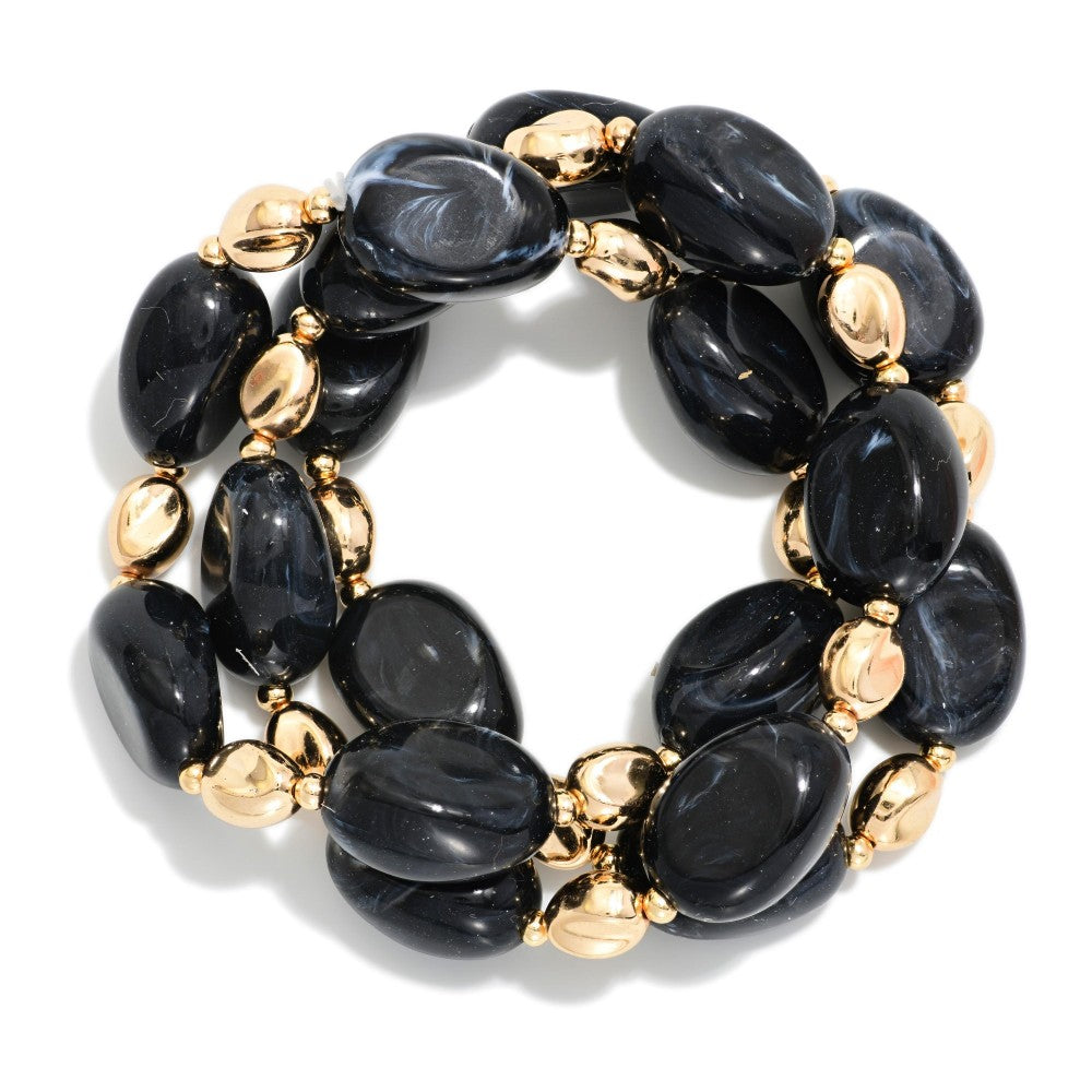 Set of 3 Nugget Bracelets (2 options)