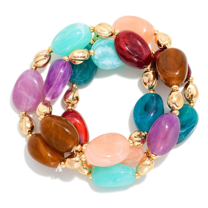 Set of 3 Nugget Bracelets (2 options)