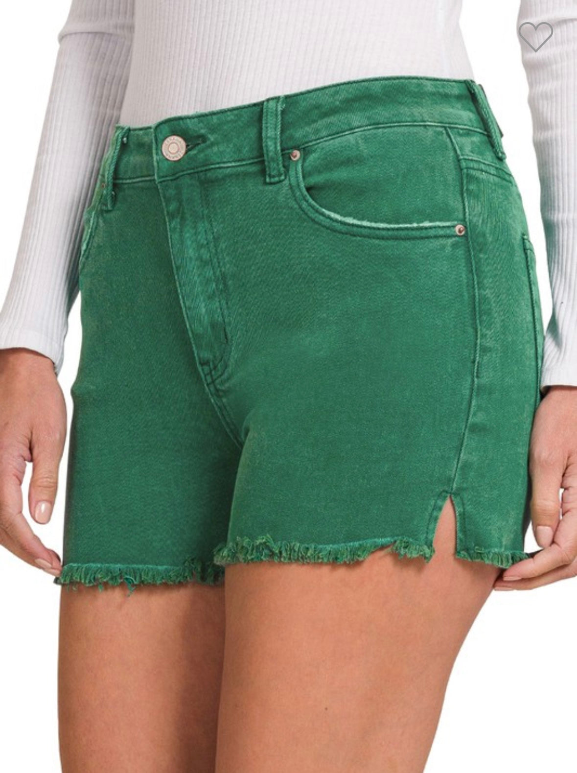 Acid Washed Denim Shorts (3 colors)