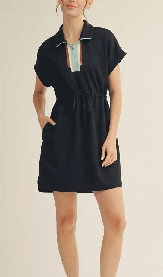 Half Zip Knit Dress
