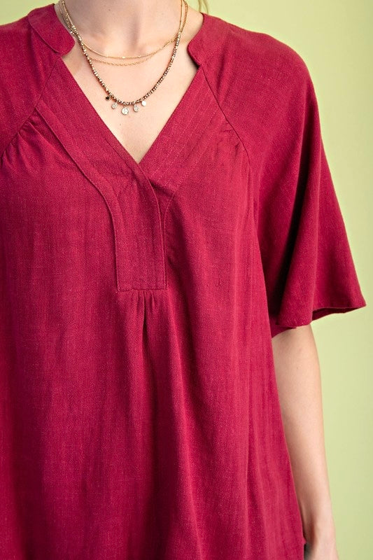 Washed Linen Blouse (3 colors)