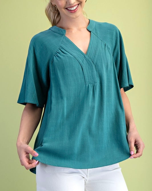 Washed Linen Blouse (3 colors)