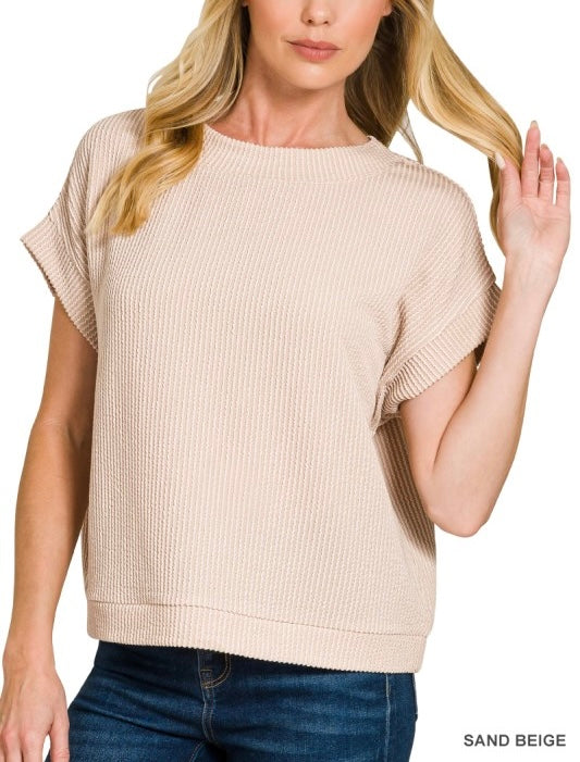Corded Boxy Top (6 colors)
