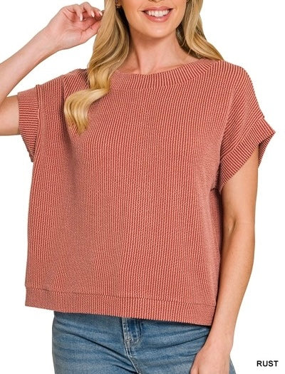 Corded Boxy Top (6 colors)