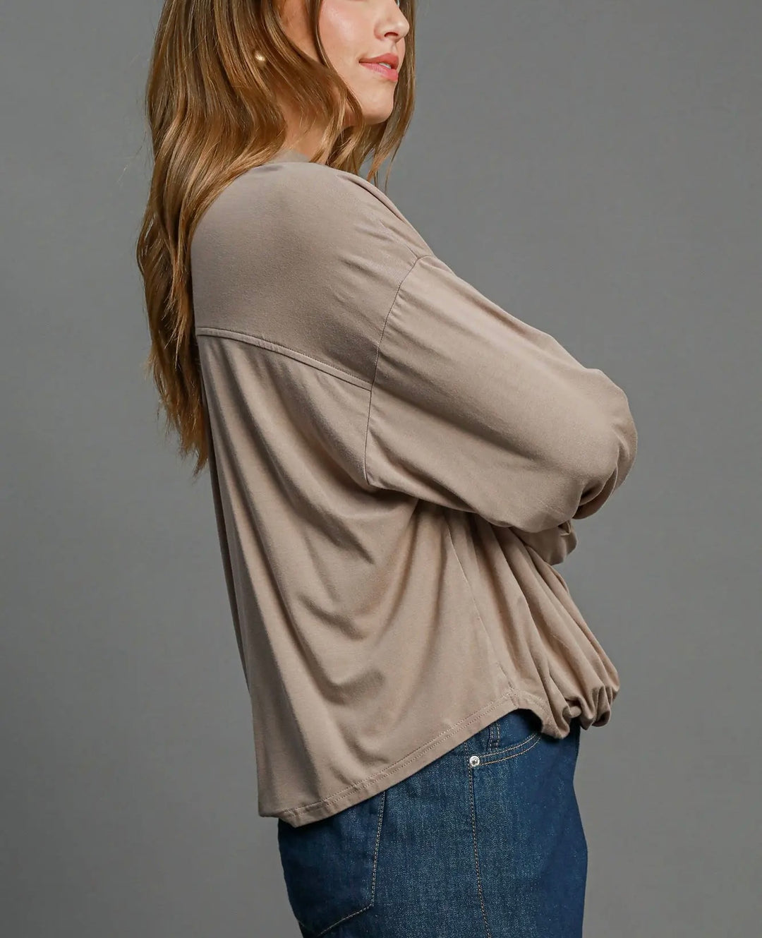 Front Tuck Blouse (2 colors)