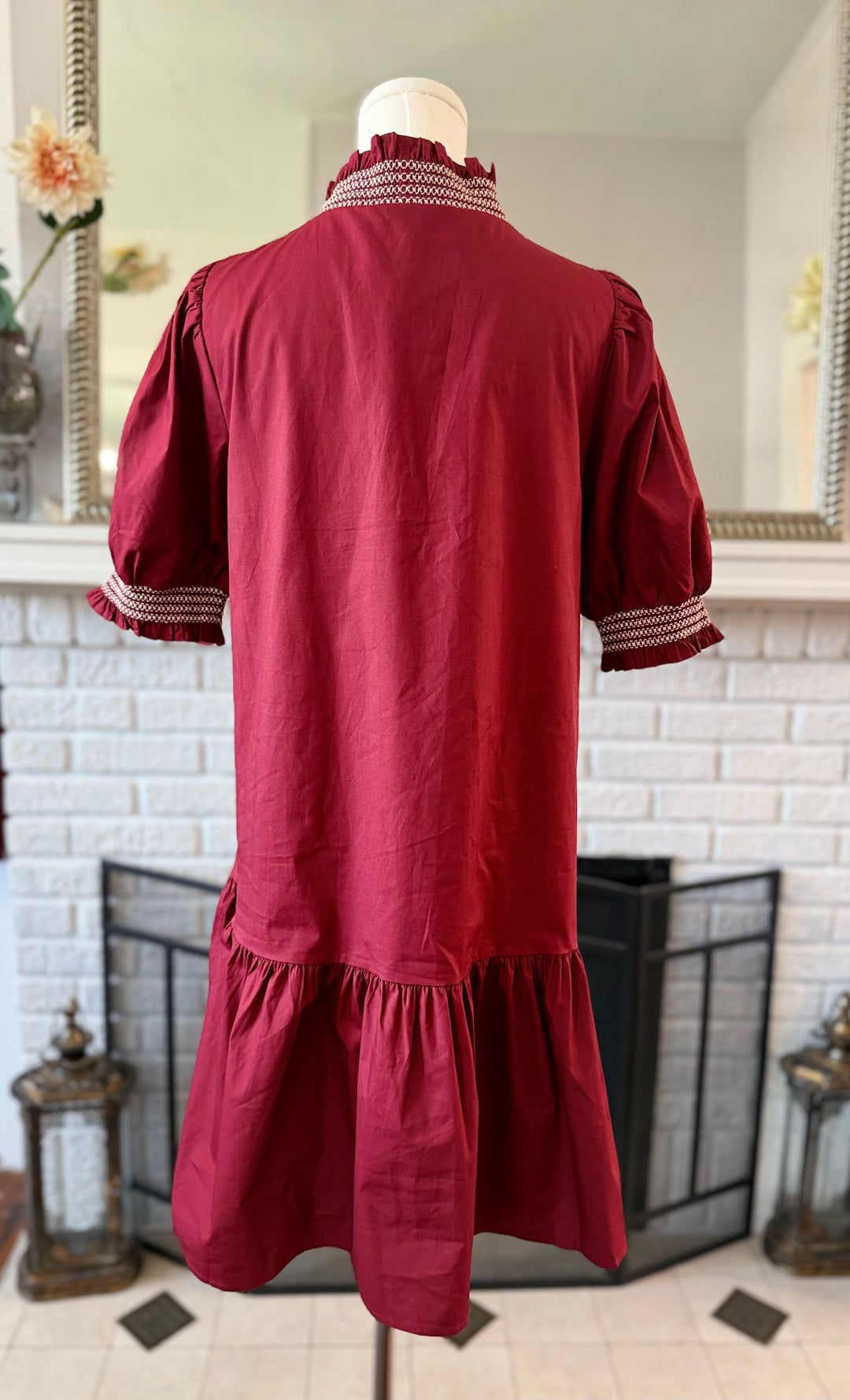 Contrast Stitching Dress