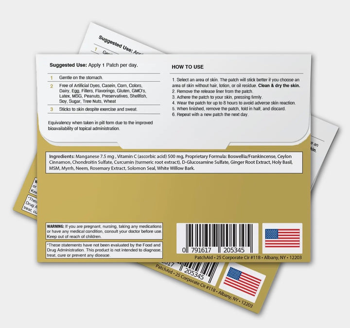Glucosamine and Chondriitun Topical Plus Patch