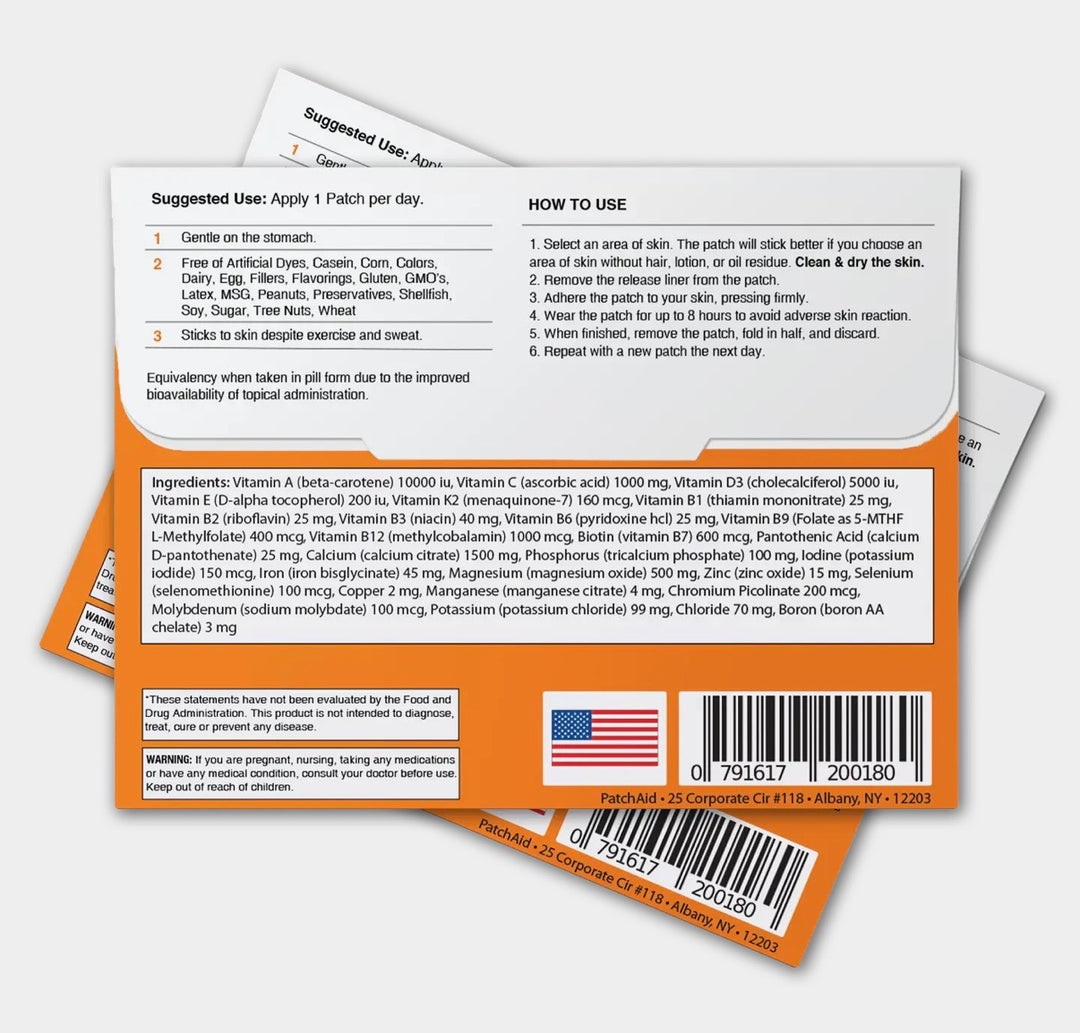 Multivitamin Plus Topical Patch by PatchAid
