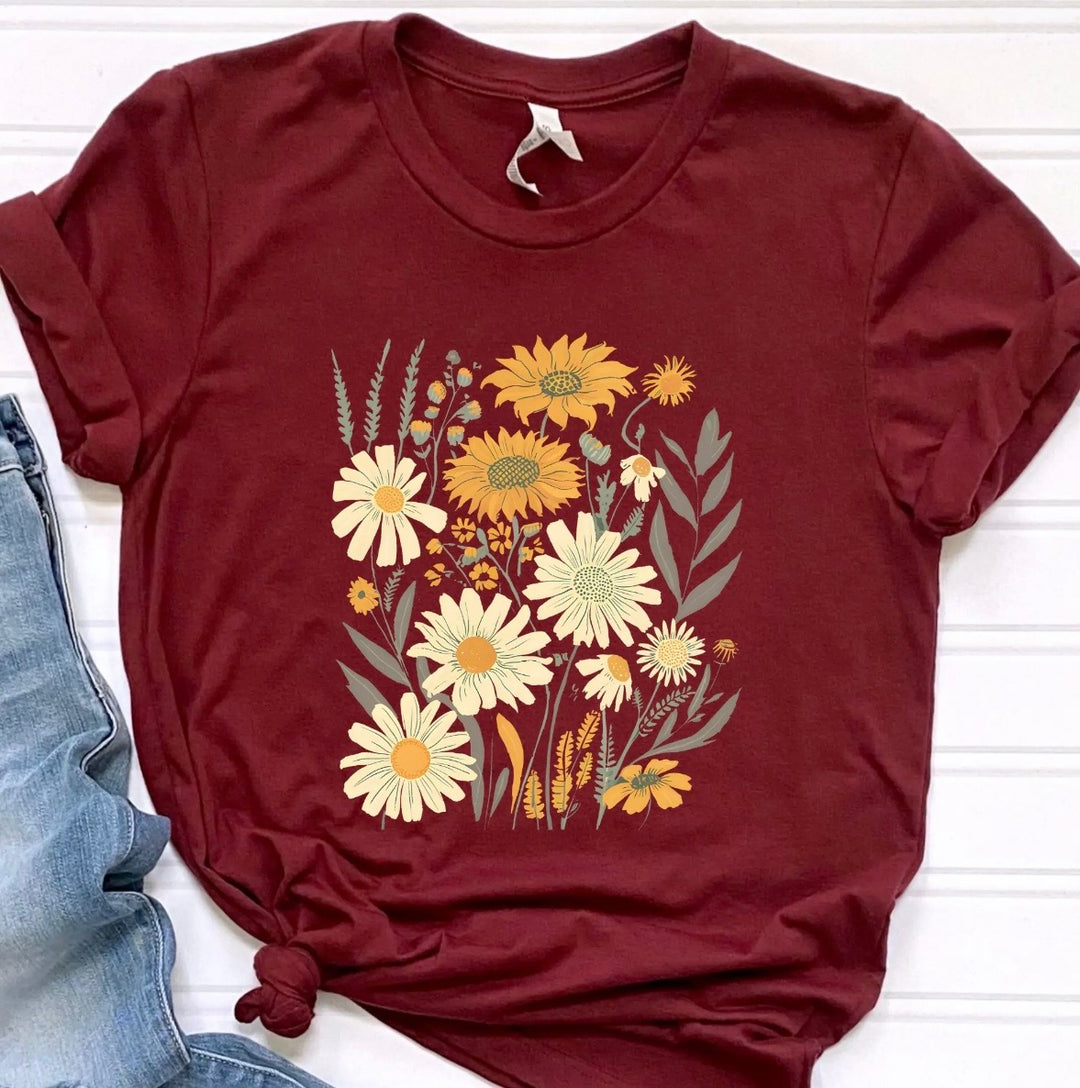 Fall Daisies Tee