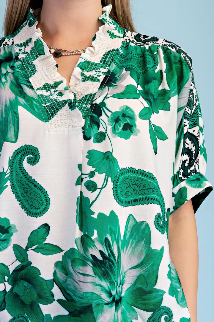 Floral &amp; Paisley Blouse