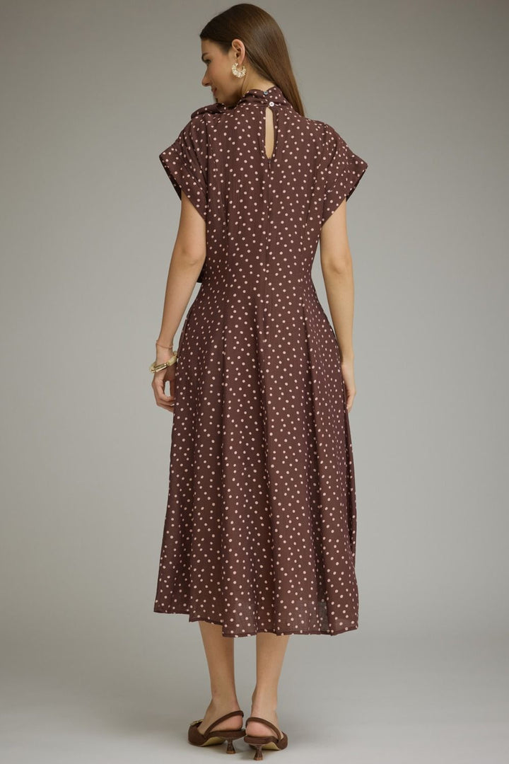 Dotted Midi Dress