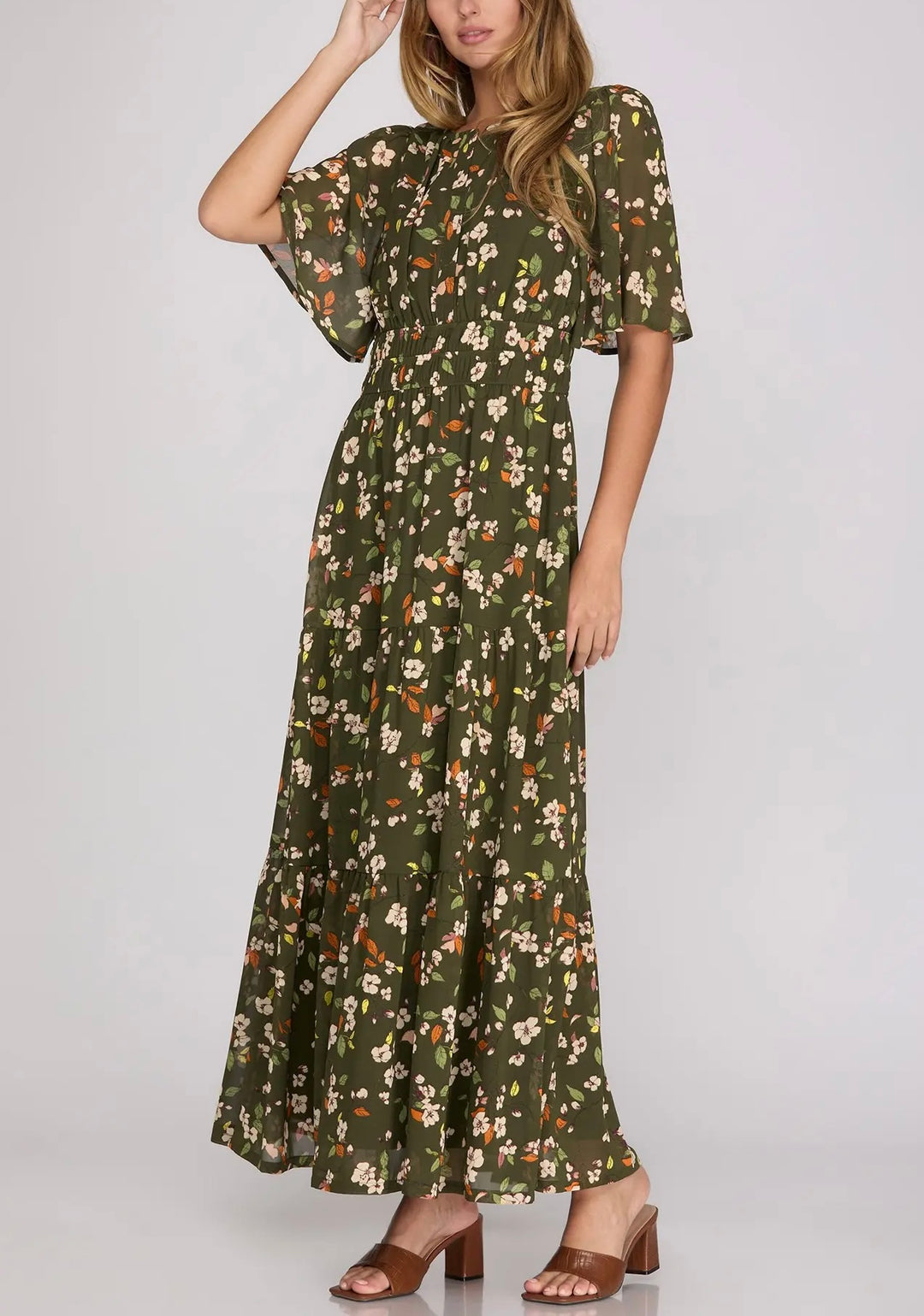 Autumn Meadow Maxi Dress