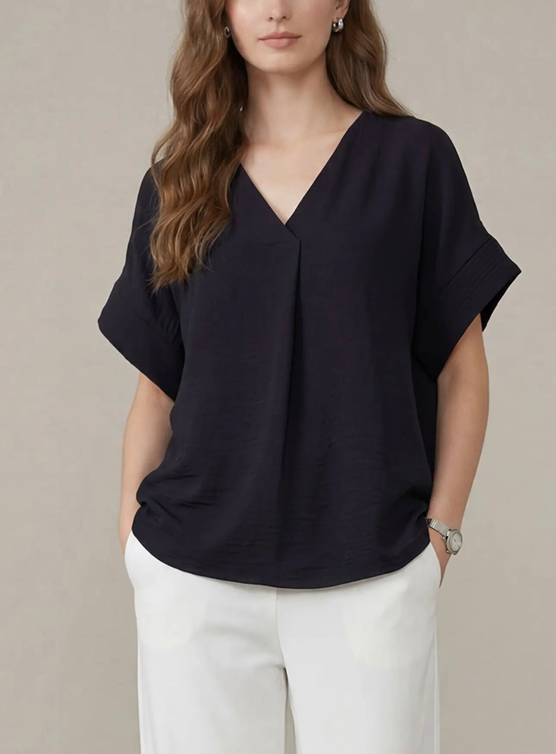 Drop Sleeve Blouse (4 colors)