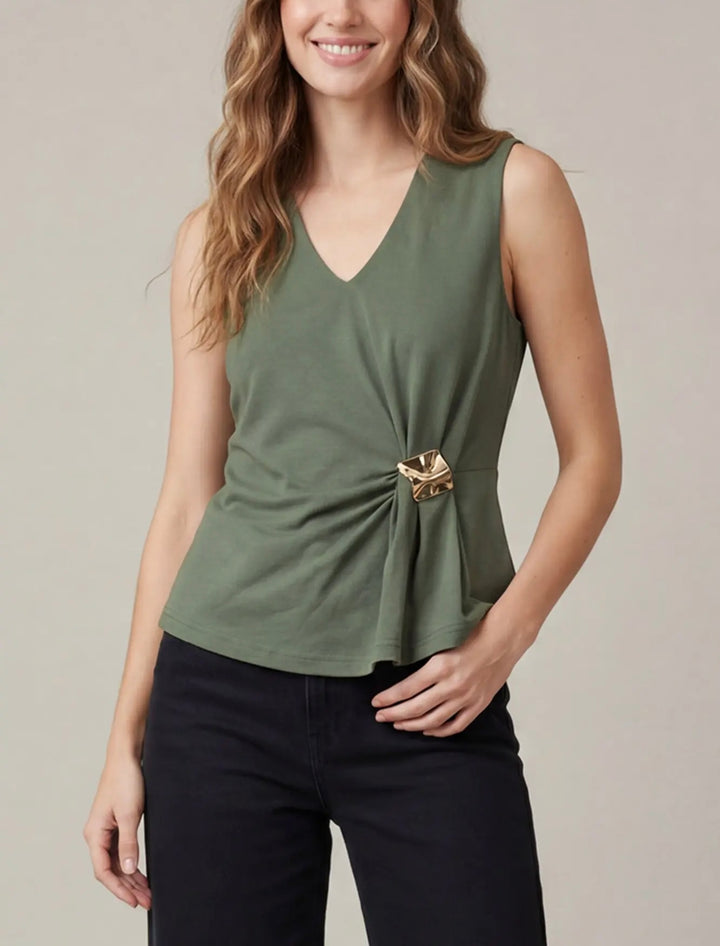 Gathered Drape Tank (3 colors)