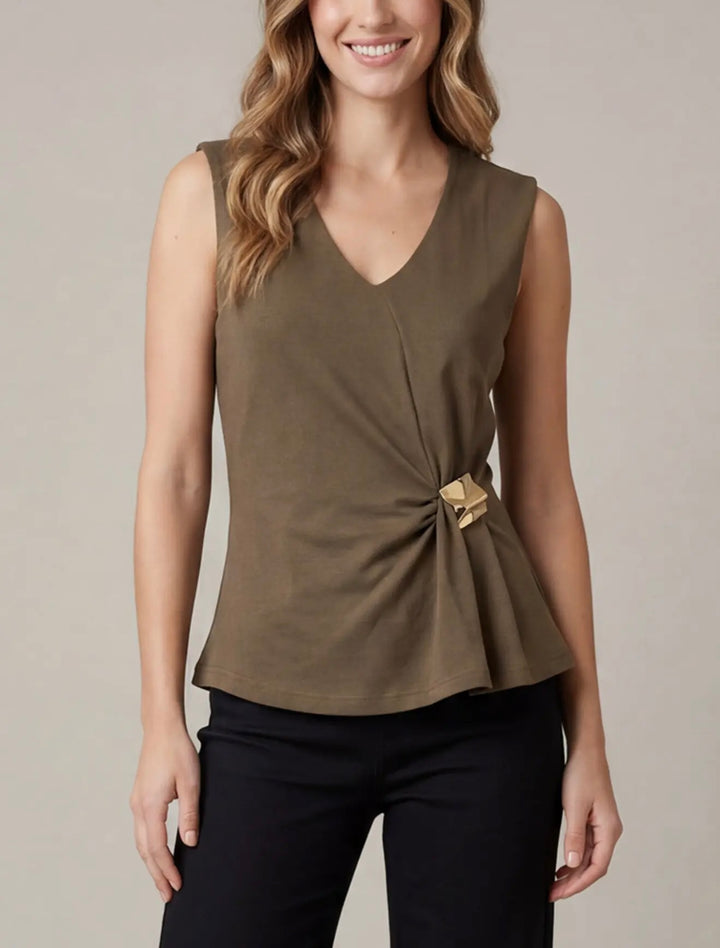 Gathered Drape Tank (3 colors)