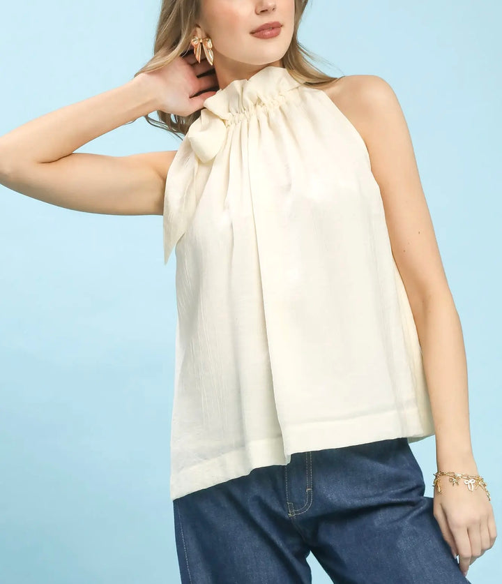 Tie-Neck Blouse (2 colors)
